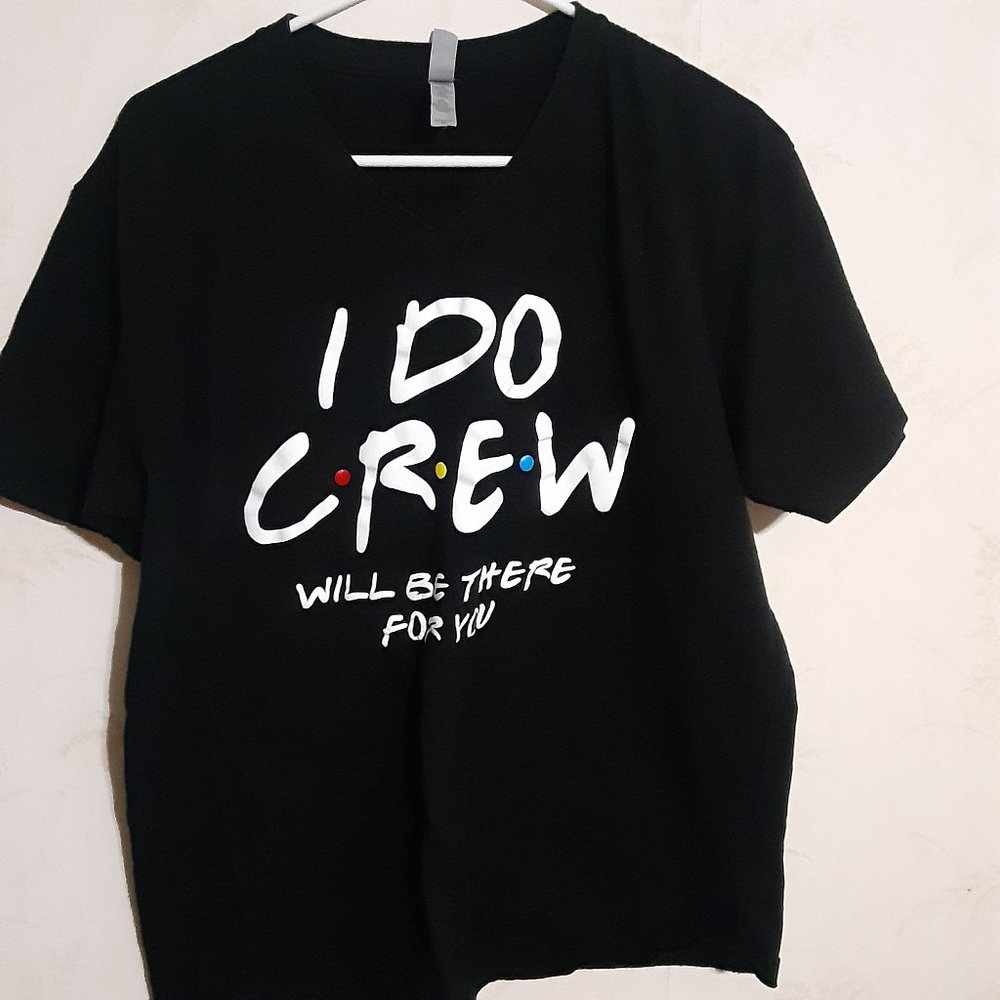 5/$20 Next Level Apparel Women's Friends I Do Crew SS T Shirt in Size XL